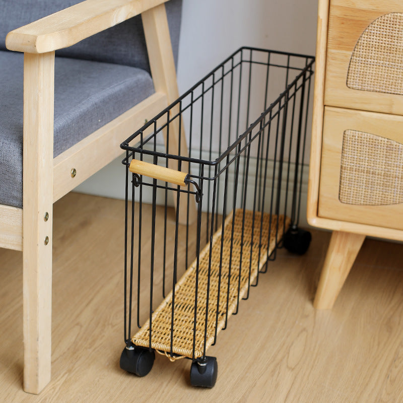 Unisex Modern Storage Basket with Wheels Bowlift