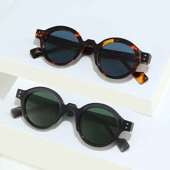 Fashionable Round Frame Sunglasses Bowlift