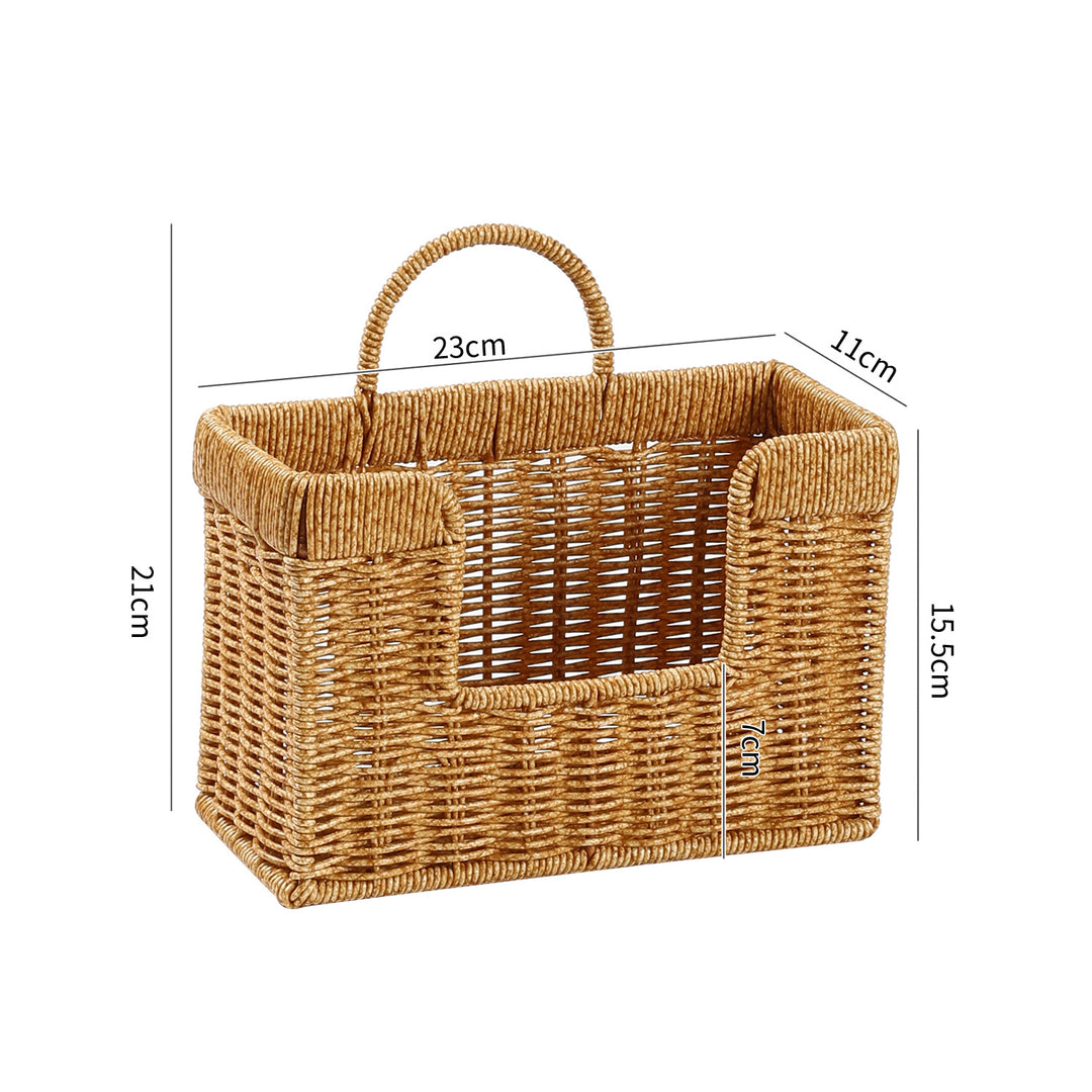 Unisex Handwoven Storage Basket with Practical Carrying Handle Bowlift