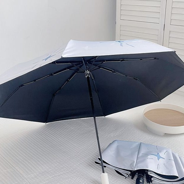 Women's foldable umbrella with innovative opening mechanism Bowlift