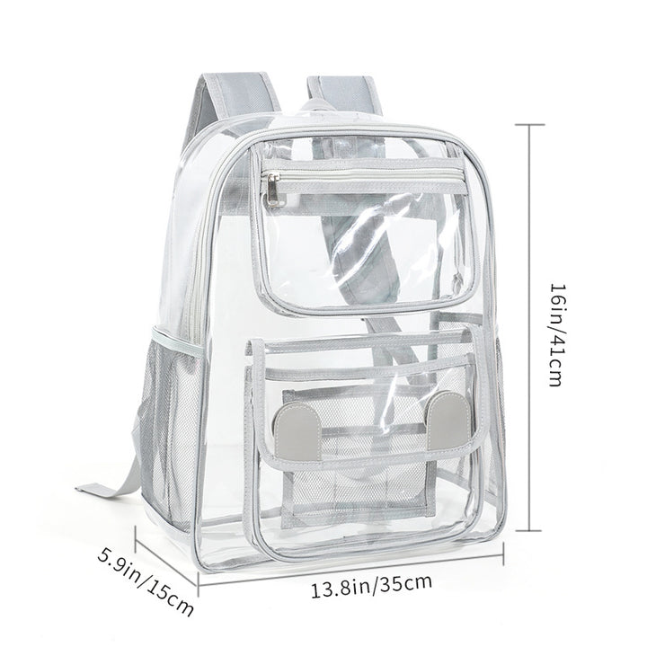 Transparent backpack with multiple compartments Bowlift