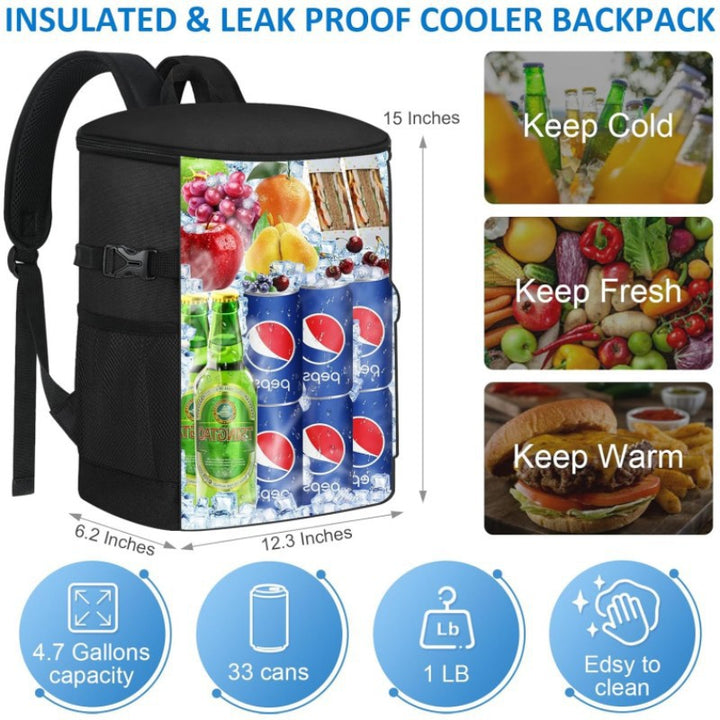 Backpack in Modern Diamond Design Bowlift