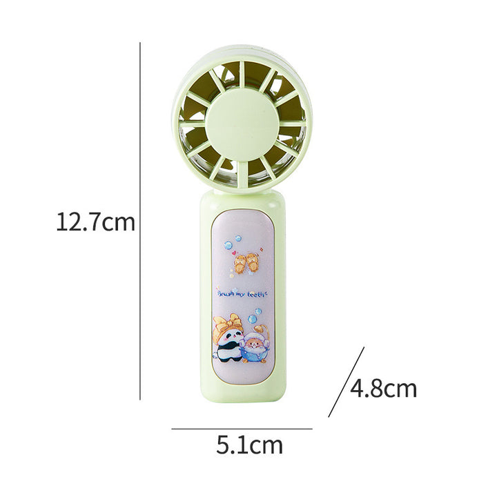 Women Portable Mini Hand Fan with Cute Panda Design Bowlift