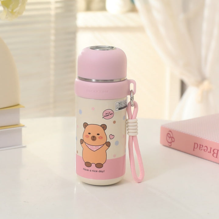 Women's insulated bottle with cute bear motif Bowlift