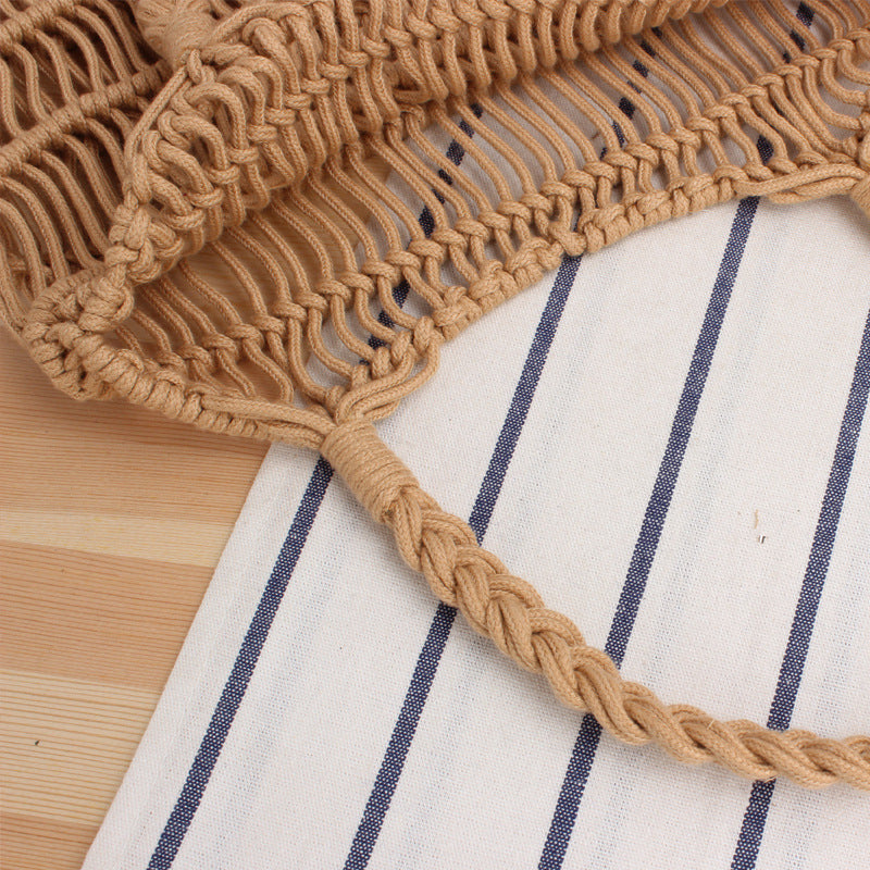 Braided tote bag with inner pouch Bowlift