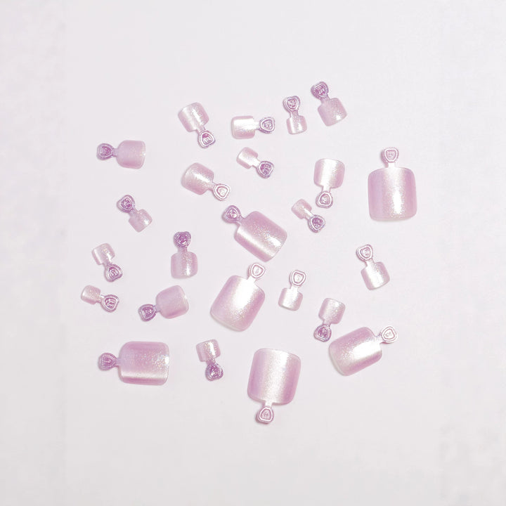 Glimmering Press-On Nail Set Bowlift