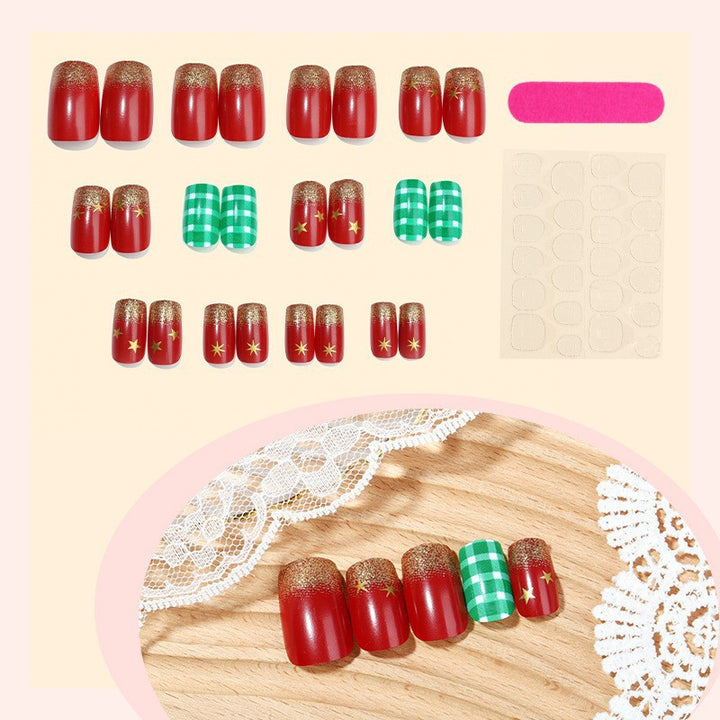 Gradient Style Press-On Nails with Closure Kit Bowlift