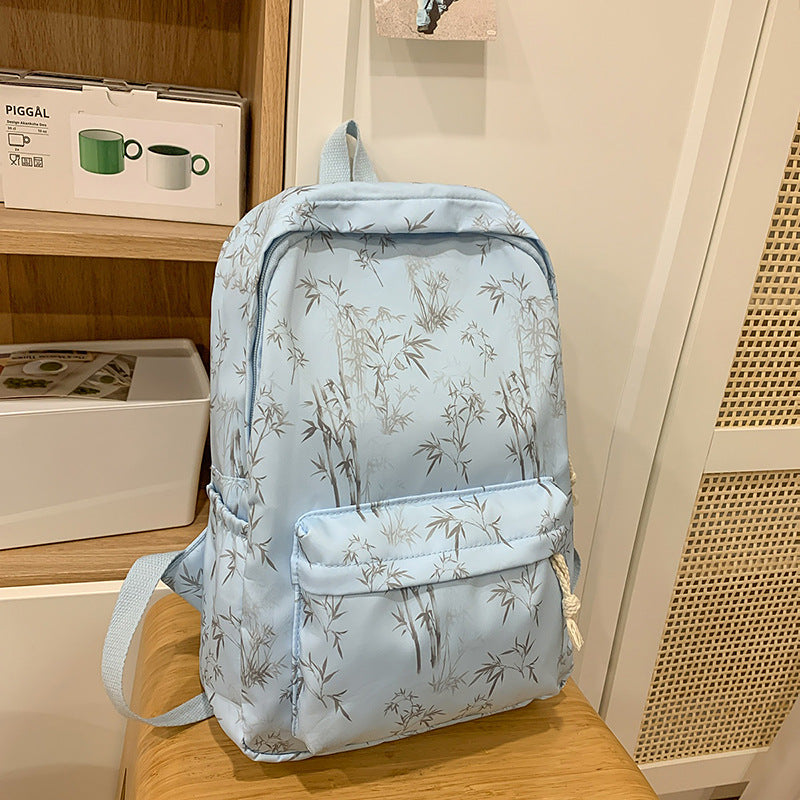 Minimalist Bamboo Print Backpack
