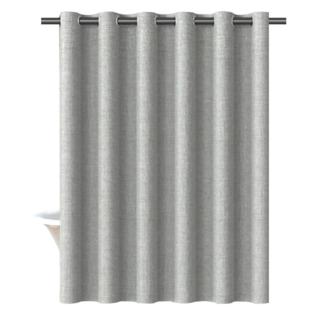 Textured Fabric Shower Curtain Bowlift 1784802088