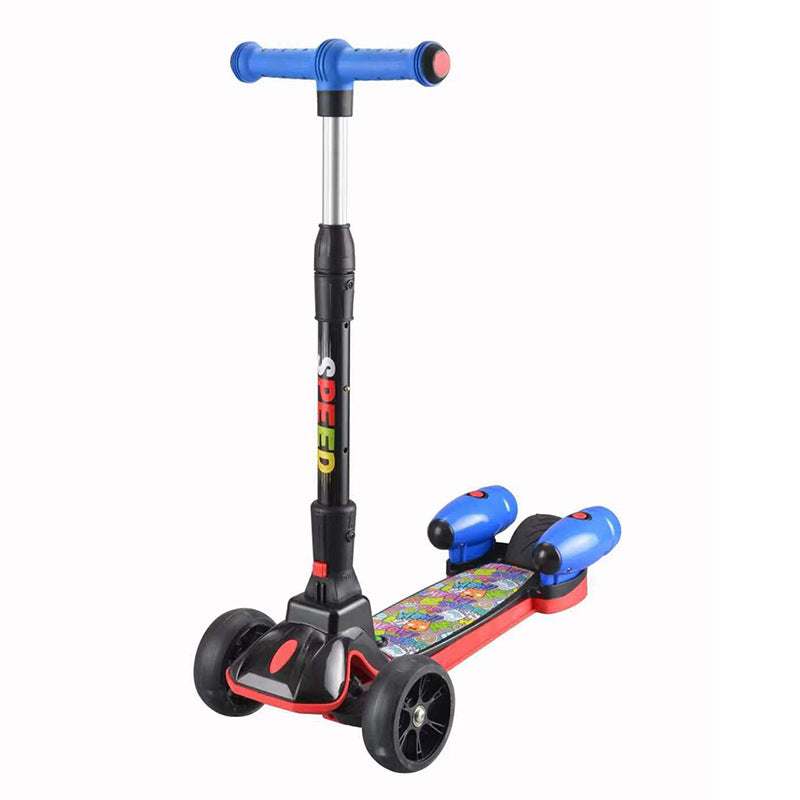 Triple-Wheel Stability Kick Scooter Bowlift