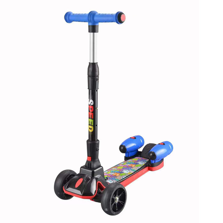 Triple-Wheel Stability Kick Scooter Bowlift