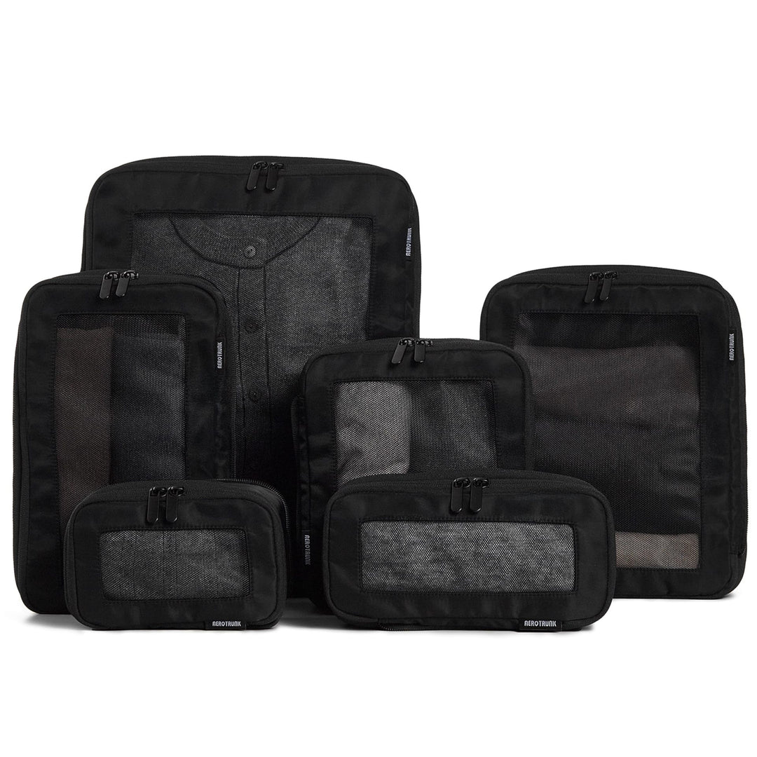 Unisex Storage Bags Set with Transparent Compartments Bowlift
