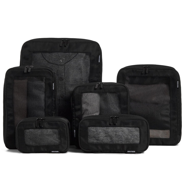 Unisex Storage Bags Set with Transparent Compartments Bowlift