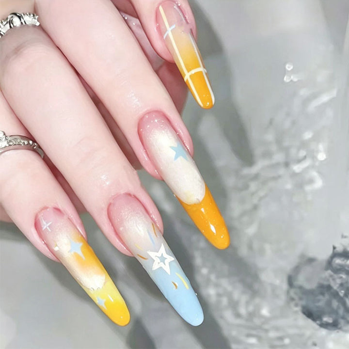 Artistic Long Stiletto Nail Enhancements Bowlift