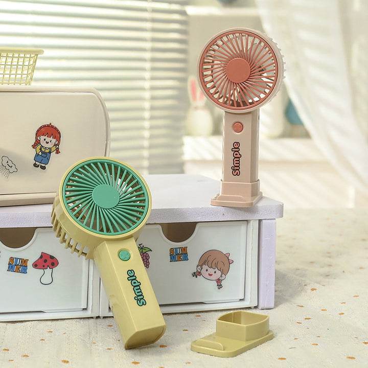 Women's portable mini hand fan with USB connection and ergonomic design Bowlift