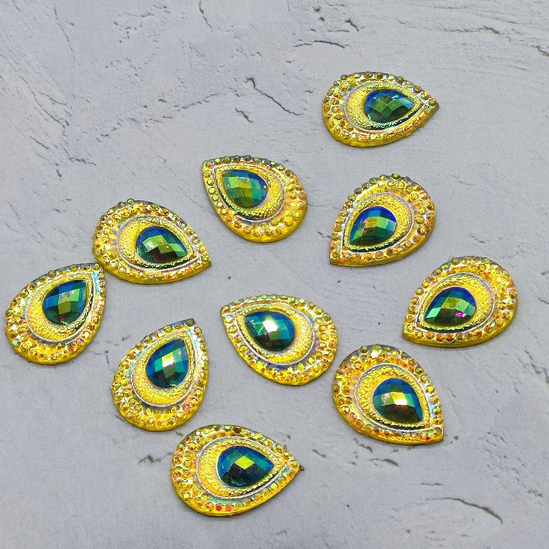 Glittering drop appliqués Bowlift