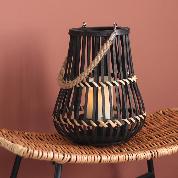 Stylish lantern with hemp handle Bowlift