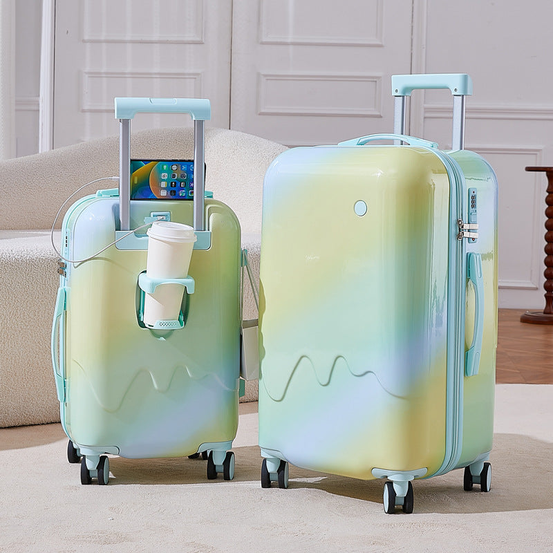 Smart Phone-Integrated Travel Suitcase Bowlift