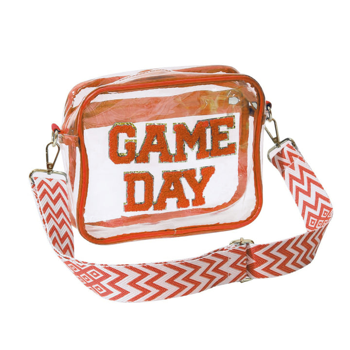 Transparent crossbody bag with stylish Game Day print Bowlift