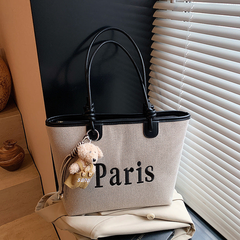 Elegant Paris Themed Tote Bag Bowlift