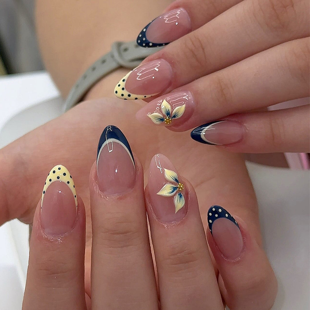 Floral Art Nail Extensions Bowlift