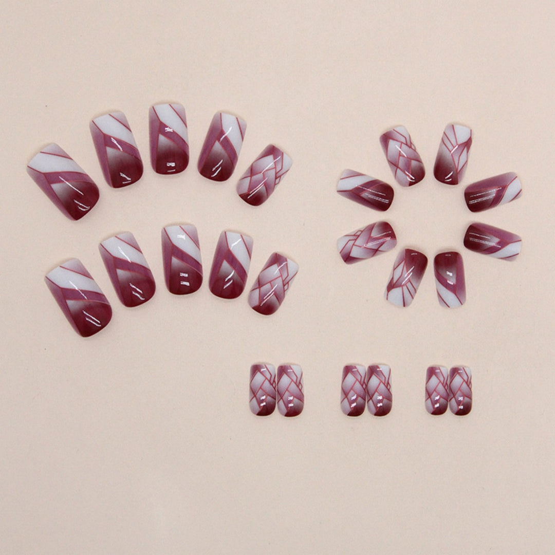 Artistic Geometric Nail Art Extensions Bowlift