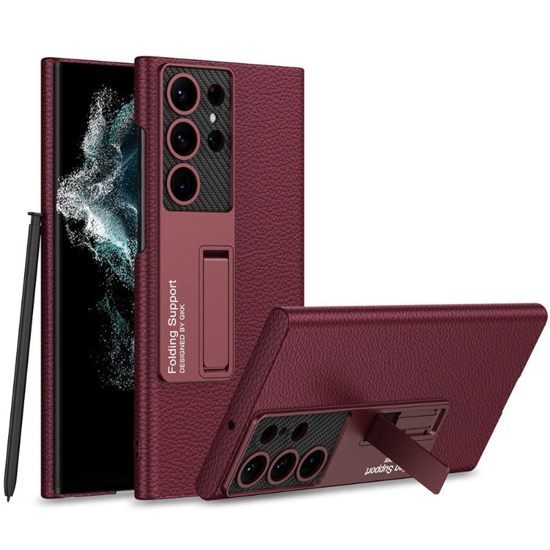 BowLift | Luxurious, ultra-thin leather phone case, shockproof, for Samsung Galaxy 23