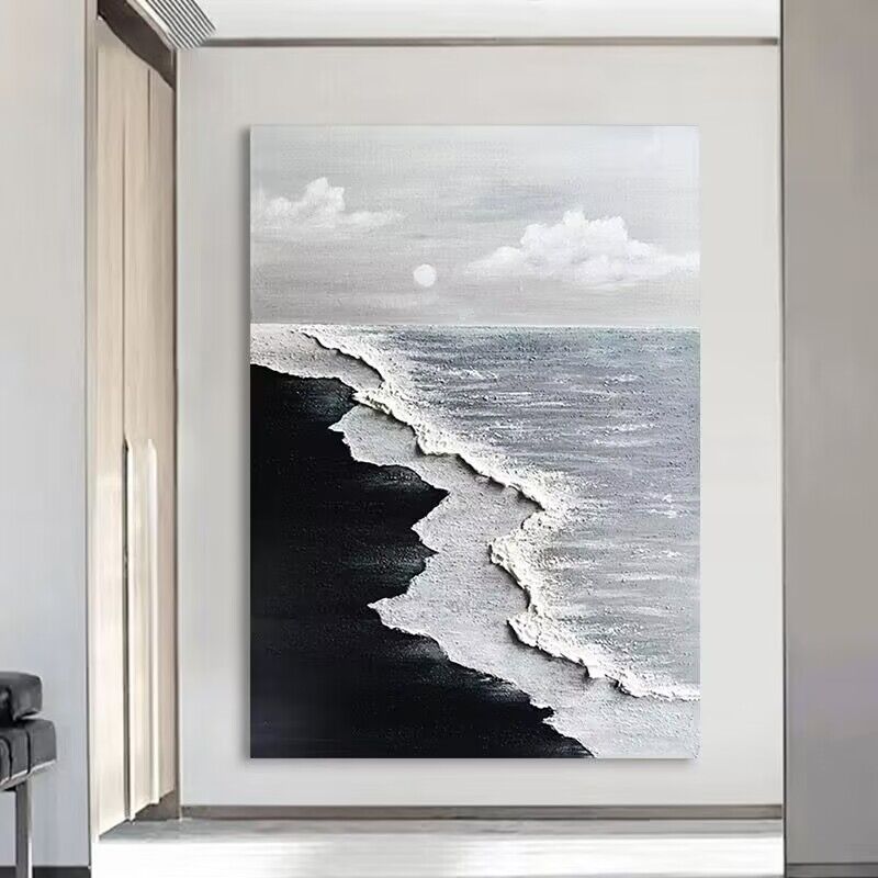 Textured Abstract Seascape Wall Art