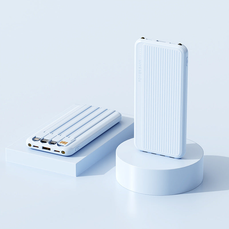 Powerbank with Integrated Charging Cables and High-Speed Charging Function Bowlift