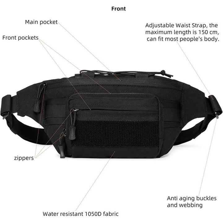 Tactical Hip Bag Bowlift