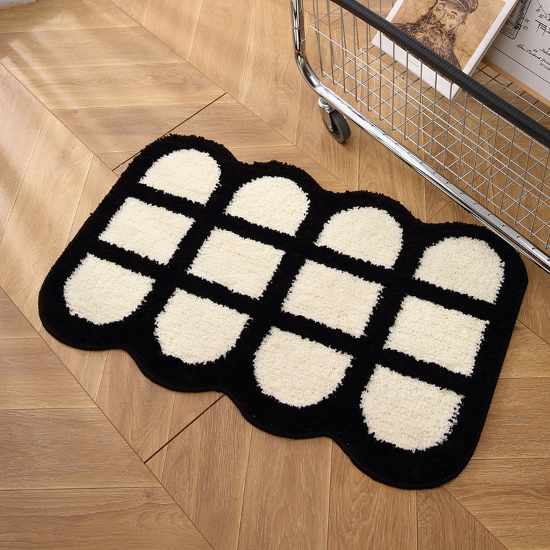 Heart-Shaped Decorative Bath Mat Bowlift