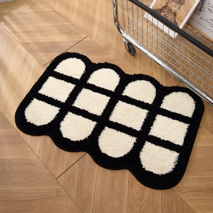 Heart-Shaped Decorative Bath Mat Bowlift