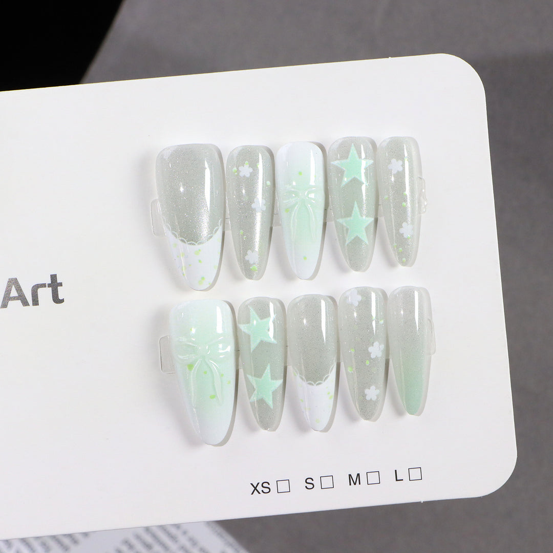 Artistic Fantasy Press-On Nail Art Bowlift