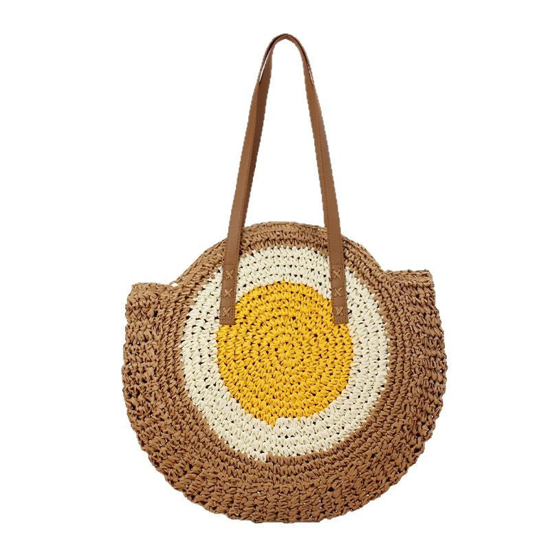 Round Macrame Beach Bag Bowlift
