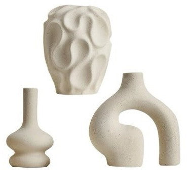 Artistic Abstract Ceramic Vase Set