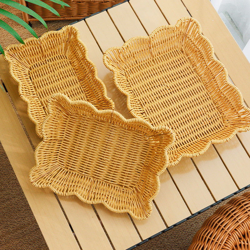 Decorative Woven Serving Dish Bowlift