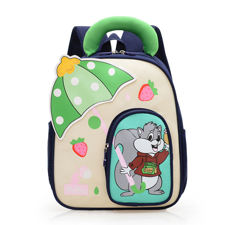 Kids' Playful Cartoon Character Backpack Bowlift