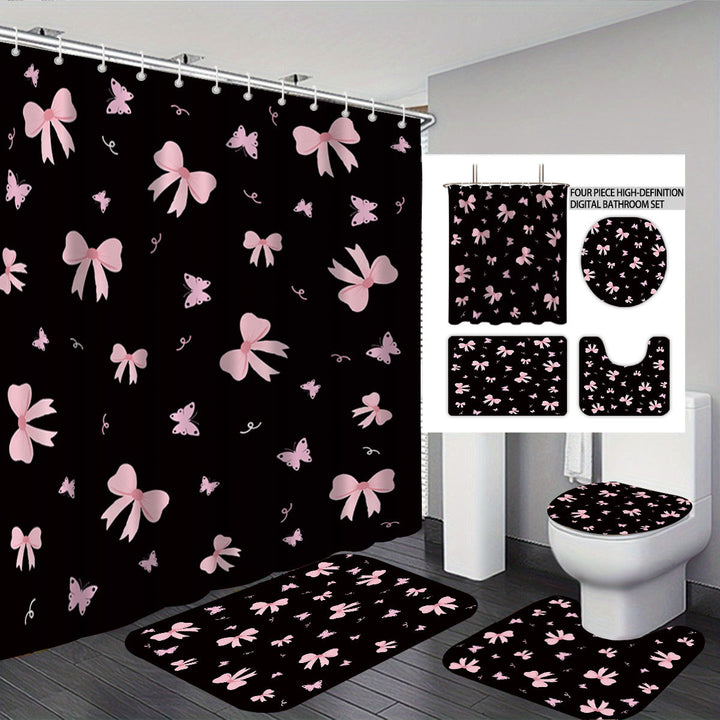 Bunny-Themed Digital Bathroom Decor Set Bowlift