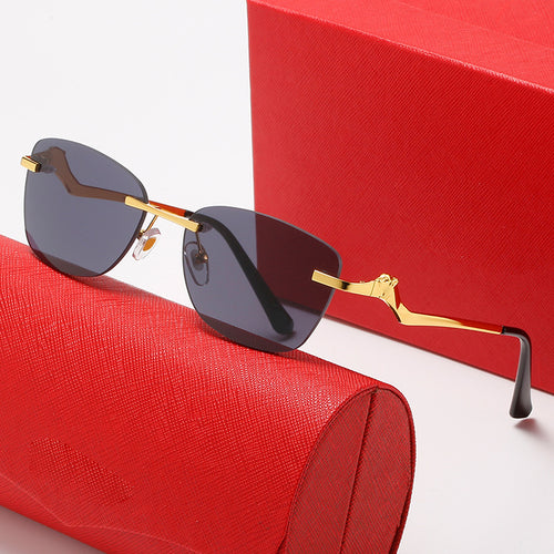 Women's fashionable sunglasses with asymmetrical frame and comfortable nose pads Bowlift