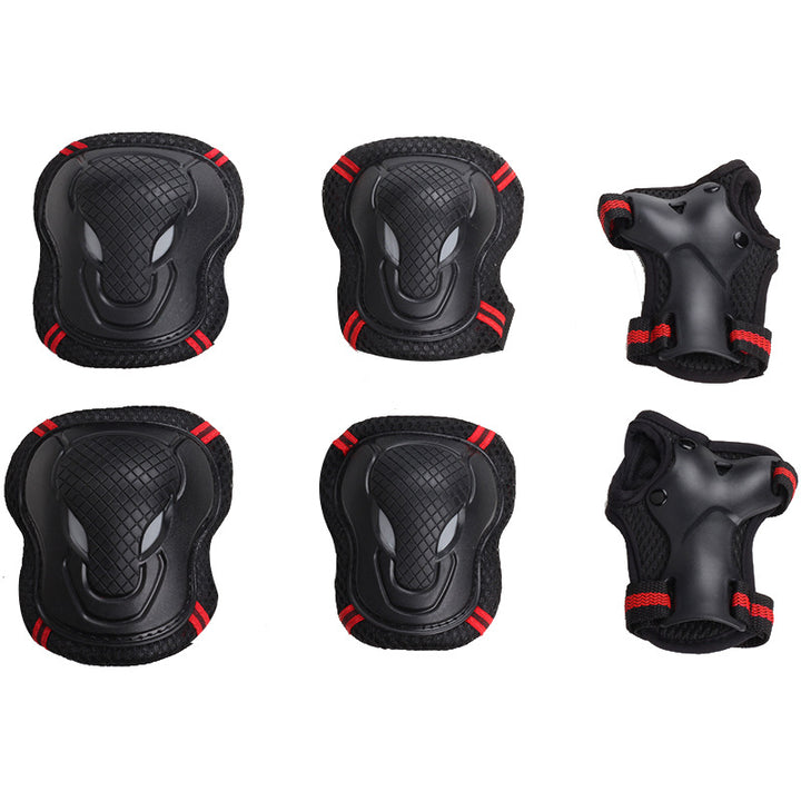 Impact-Resistant Skate Protective Pad Set Knee Elbow Wrist Bowlift