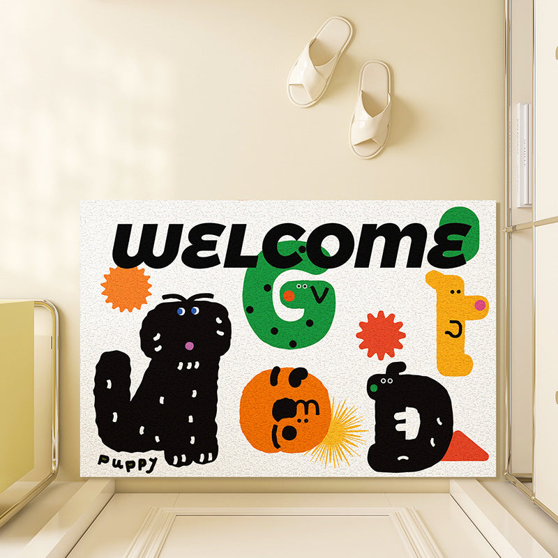 Unisex Playful Illustrated Welcome Mat Bowlift