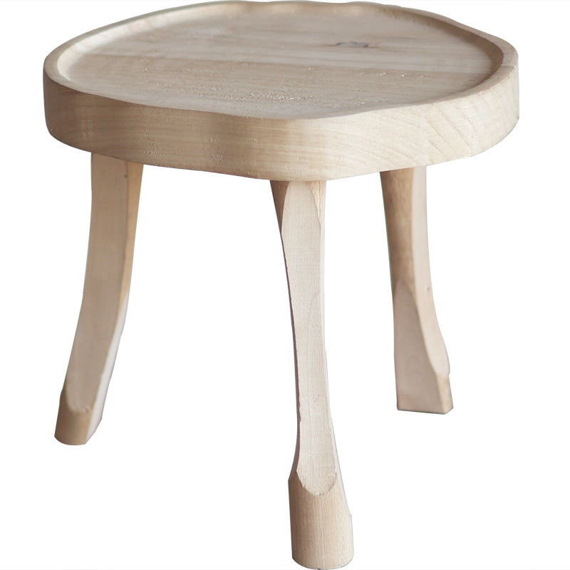 Modern wooden footstool Bowlift