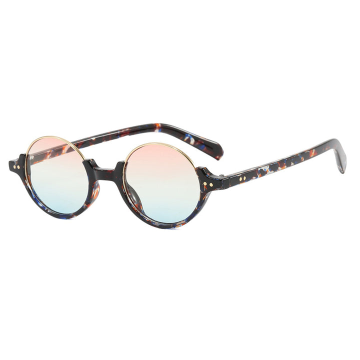 Women's round sunglasses with elegant plastic frame Bowlift