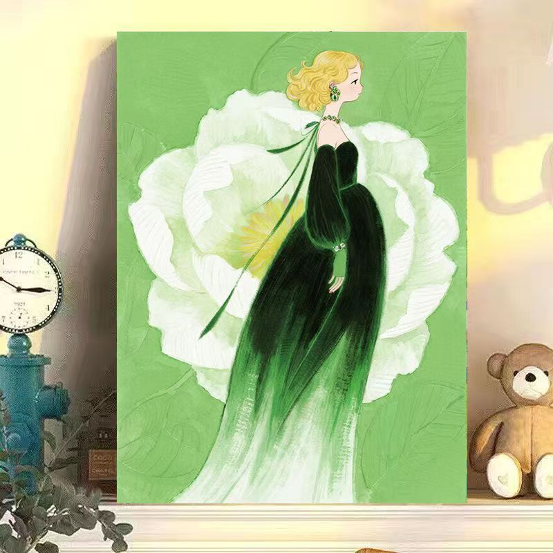 Artistic Floral Illustration Canvas Artwork Bowlift
