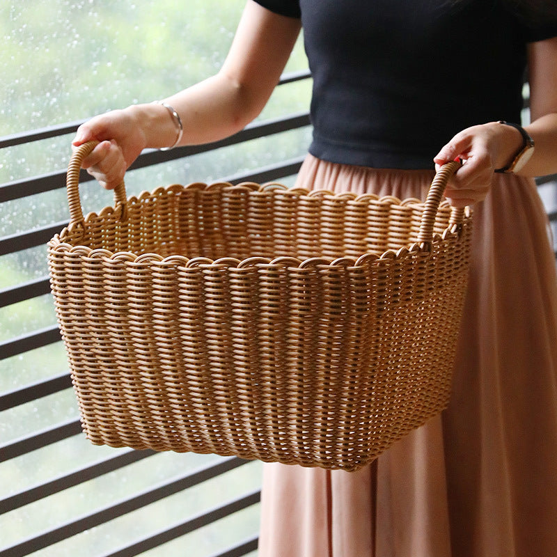 Unisex Versatile Storage Basket made of woven material Bowlift