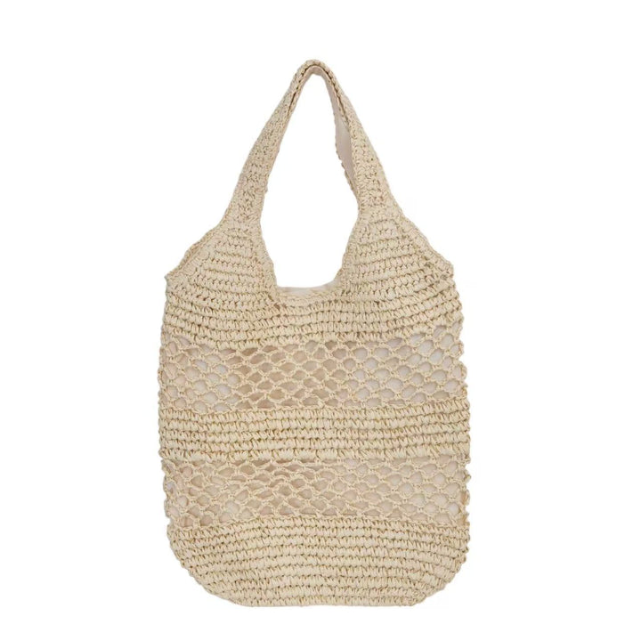 Handbag made of braided natural material with tassel details Bowlift