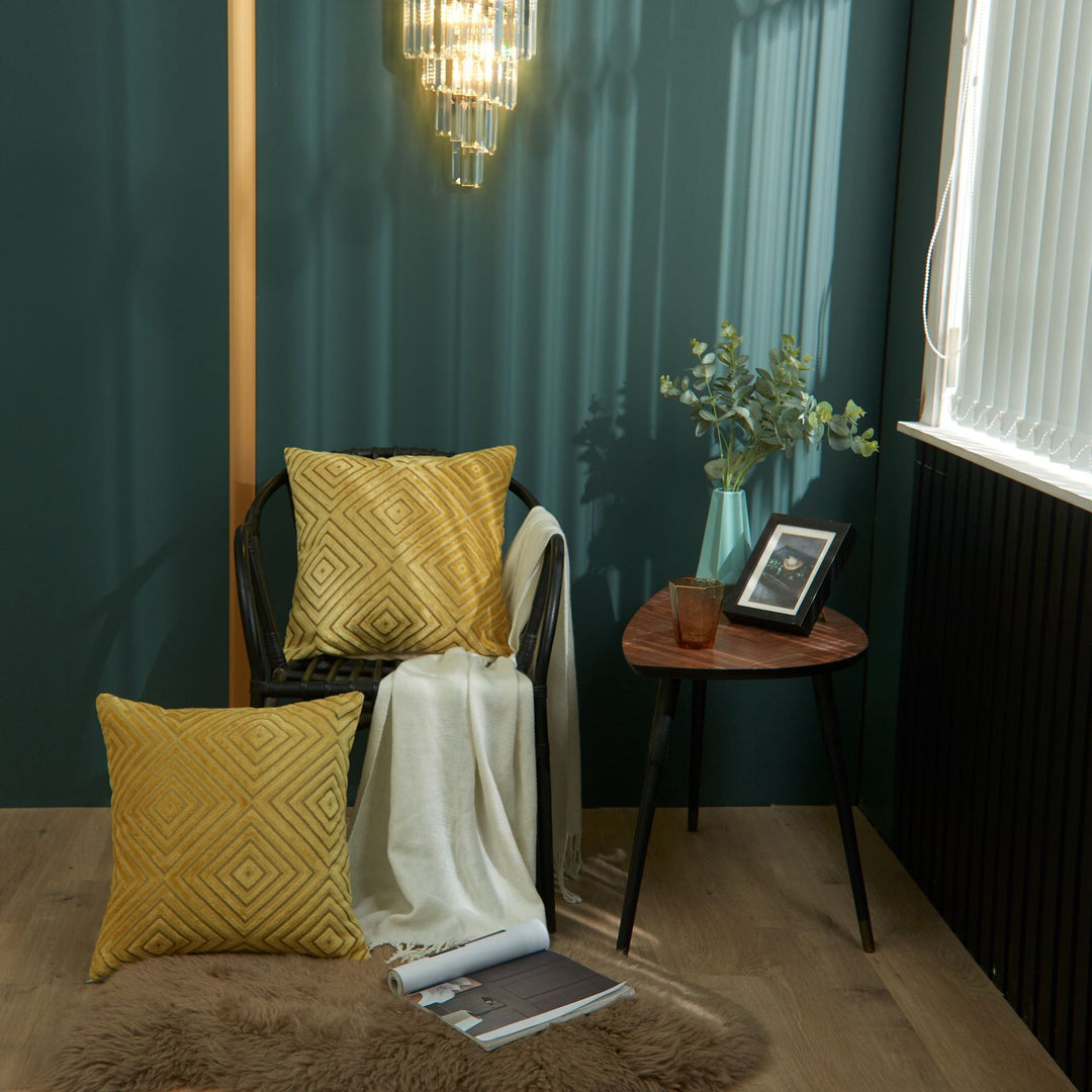 Decorative Geometric Accent Pillow