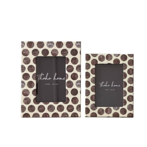 Decorative Polka Dot Photo Frame Set
