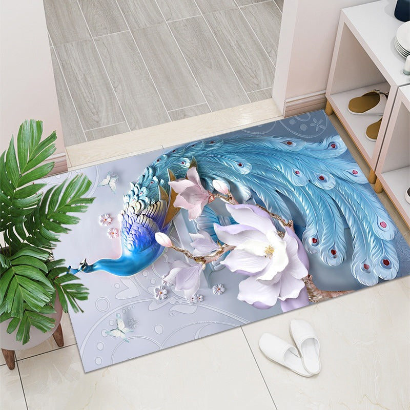 Geometric Pattern Decorative Floor Mat Bowlift