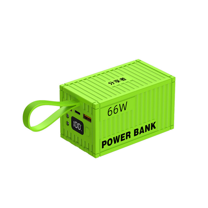 Portable Power Bank in Container Design with 66W Fast Charging Function Bowlift